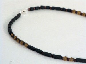 Ceramic bead necklace