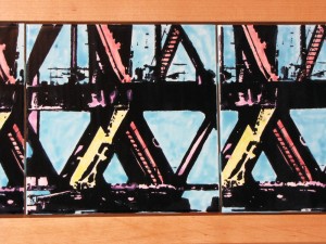 Silkscreened tiles